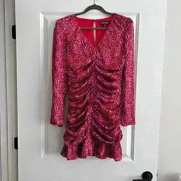 en Saison Razzalind Mini Dress Women's Clothing - Raspberry -Size - SMALL - Picture 1 of 5